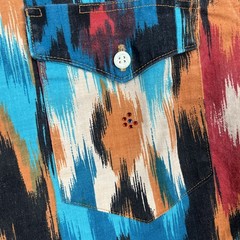 Wrangler Brushpopper Western Shirt 16-32 Multicolor 100% Cotton Long Sleeve