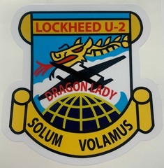 USAF Lockheed U-2 Dragon Lady Solum Volamus Sticker Waterproof New D239