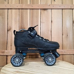 Pacer GTX 500 Roller Skates Unisex 7 Black Quad Mach-5 Wheels Rink Speed Boots