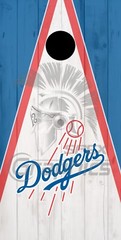 Los Angeles Dodgers Cornhole Board Wraps Laminated Waterproof Non-Fading Skins