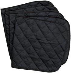 Cotton Quilted Horse Leg Wraps – Set of 4 – 12″, 14″, 16″ – Black or White
