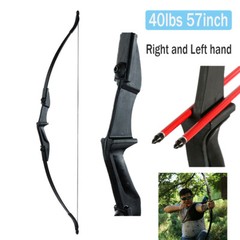 57 inch Right Left Hand Takedown Recurve Bow OR 12Pcs Arrows Set Archery Hunting