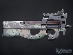 EMG KRYTAC FN Herstal P90 Airsoft AEG Training Rifle w/ Custom Cerakote BLK CAMO