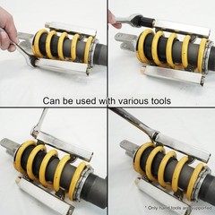 Motorcycle coil spring compressor