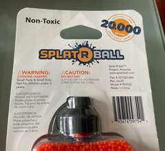 Lot of 5 New SplatRball 20,000 Rounds 7.5mm Orange Ammo Certified Splat-R-Ball