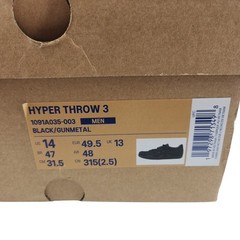 ASICS Mens Hyper Throw 3 Track Field Shoes Black Gunmetal Size 14 NIB