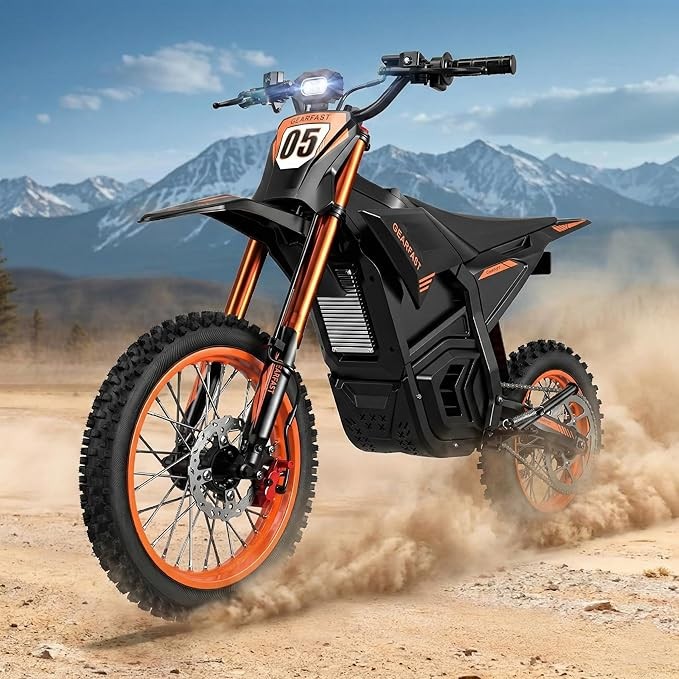 3000W ELECTRIC DIRT BIKE 34MPH ELECTRIC MOTORCYCLE 48V 21AH EMOTO FOR ADULT