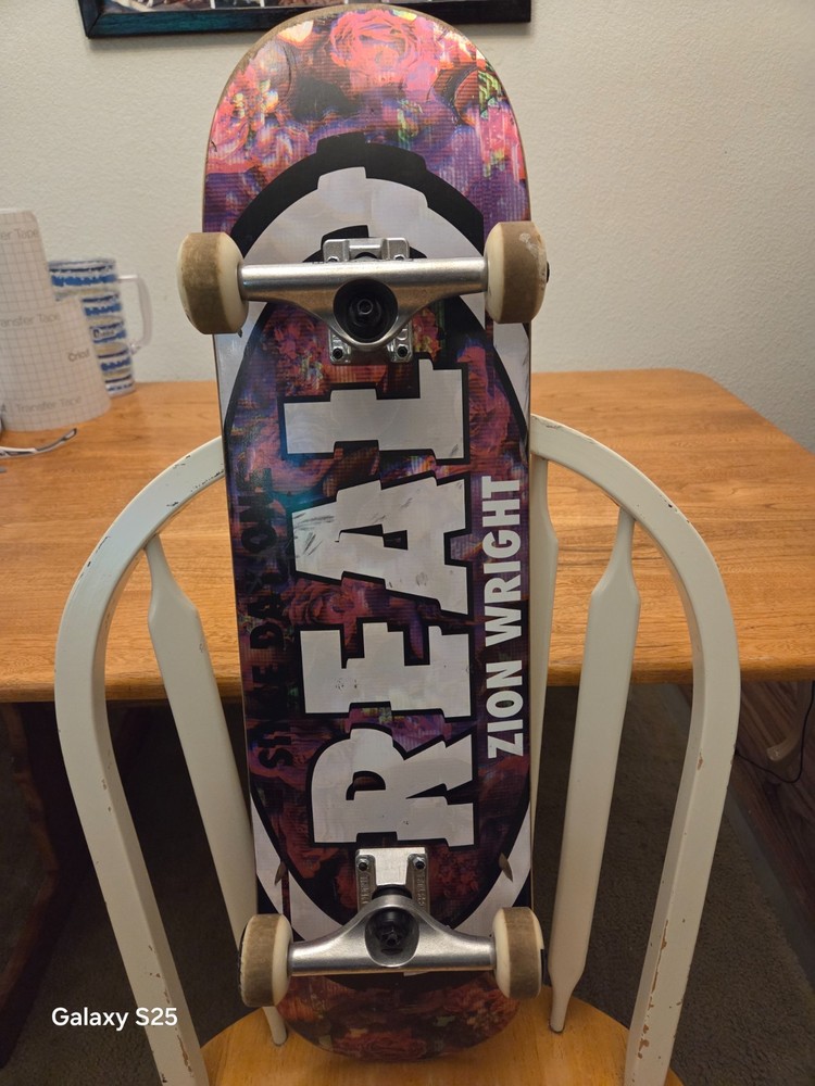 REAL Skateboard Zion Wright Pro Model Skateboard with Independent Trucks