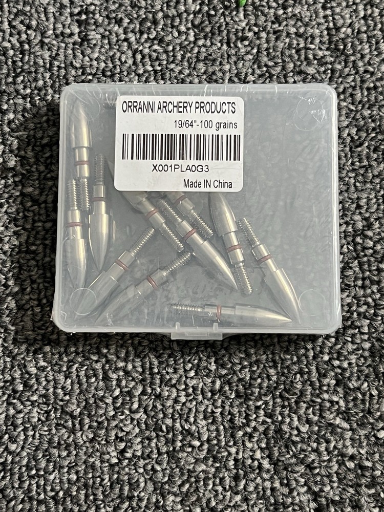 12Pcs 19/64’’ 100 Grain Archery Field Tips Screw-in Arrow Point Hunting Target