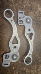 Vintage Crockett Used Mechanical Hackamore Aluminum Hearts