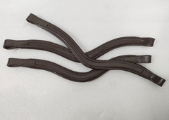 Tan Brown4x1 Leather Empty Channel Browband For Horses 8 MM – U Shape 14″ & 15″