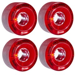 Globe Skateboard / Longboard / Cruiser Wheels Bruiser 62mm 83A Clear Red