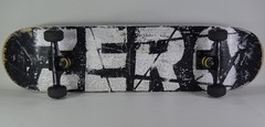 Rare Vintage Zero Skateboard Slashed Bold Goth Alternative Misled Youth HTF