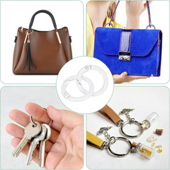 Metal Spring O Rings, Zinc Alloy Spring Keyring Buckle for Keychains/Bag/Purse/D
