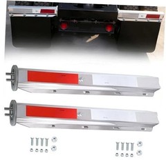 Straight Mud Flap Hangers for Semi Truck Mud Flaps Brackets 1 1/8″ Bolt Spacing