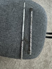 Antique Silver Circassian Riding Crop Nagaika with Concealed Blade 1890 To 1910