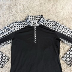 Women’s Medium Black/White Sansoleil Long Sleeve Horseback Riding Sunshirt