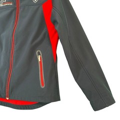 Ariat Jacket Team EQ Softshell USEF Pony Finals Navy Red L Equestrian Zip
