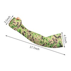 1/2Pairs Elastic Cooling Sleeves Amouflage Arm Cover Sport Outdoor UV Sun Summer