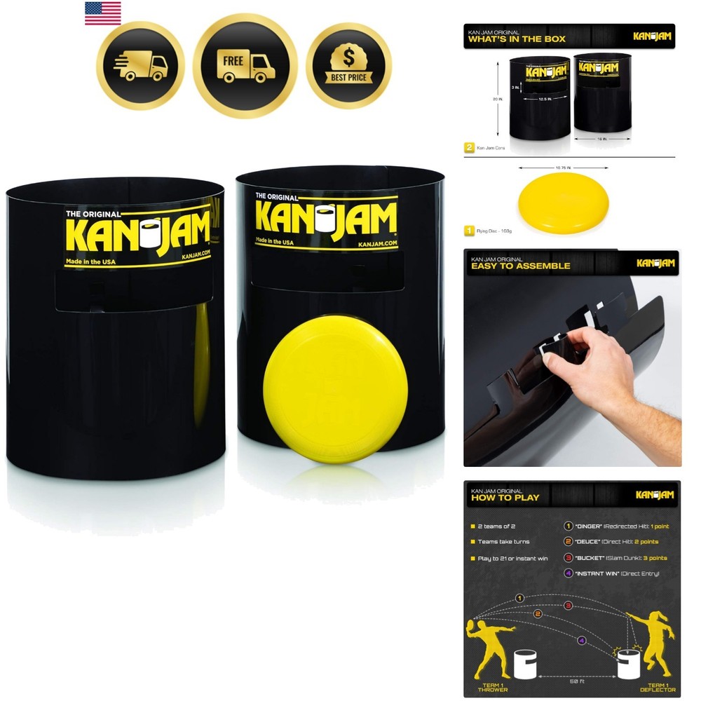 Disc Toss Game – American Made Outdoor Game for The Backyard, Beach, Park, Ta…