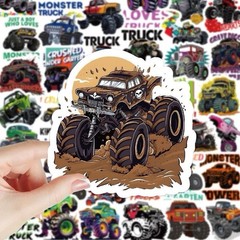 30Pcs Random Cool Monster Truck Car Waterproof Stickers Truck Party Favors Gift