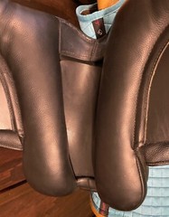 Imported English Black Leather Native Pony Saddle Mountain & Moorland 15” Seat