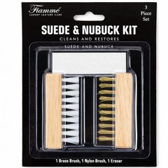 Fiamme Suede and Nubuck Cleaning Kit – Complete Brass & Nylon Brush Set, Sued…