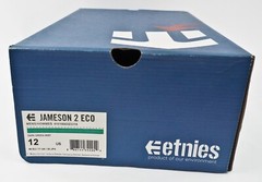 etnies Jameson 2 ECO TFTF Skateboard BMX Skate Shoes US 12 Green Cork Insole NOS