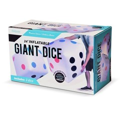 GoSports Giant 2′ Inflatable Dice Games 2 Pack | Jumbo Size with Rapid Inflate
