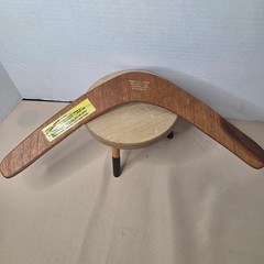 Vintage Wooden Boomerang Kangaroo Aboriginal Art Souvenir Decor