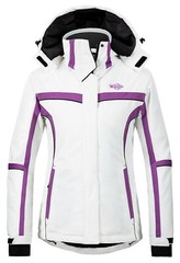 Wantdo Women Warm Winter Jacket Rain Jacket Waterproof Ski Jacket Snowboard Coat