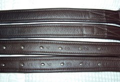 OVATION Stirrup Leathers- LINED – Quality Brown Leather – 1″ x 55″ – GREAT