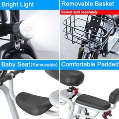 Spacewalk Electric Bike With Seats For Adults Power By 500W Motor | Silver