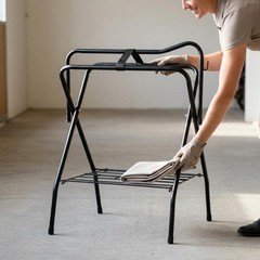 Folding Saddle Rack Freestanding Folding Saddle Stand Powder Coated