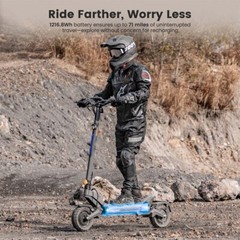 Ausom DT2 Pro Adult Electric Scooter,2*1100W Motor,52V 23.4Ah,115km Max Range,