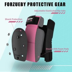 Lightweight 6-in-1 Knee Elbow Wrist Guard Set for Skateboarding & Roller Skating