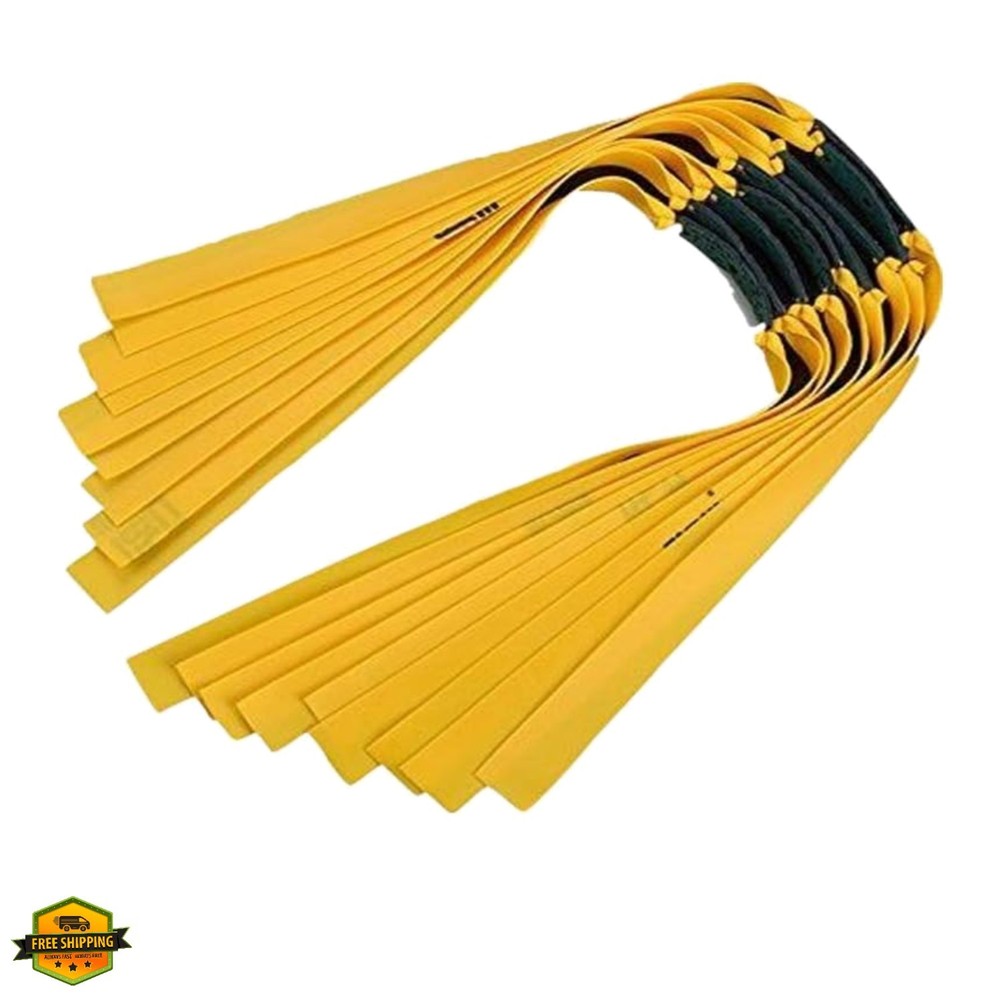 16pcs 0.75mm Slingshot Rubber Bands Replacement Flat Hunting Catapult Elastic…