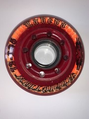 Labeda Addiction 72mm Soft Inline Skate Wheel Red