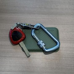 3inches Screw Locking Carabiners, Strong Tensile Strength Blue 2pc
