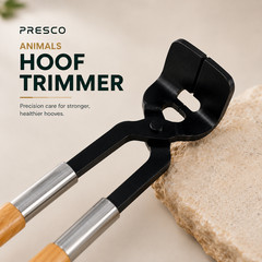 Heavy Duty Animal Hoof Trimmer 34 Inches Wooden Handle Black Head Farrier Tool