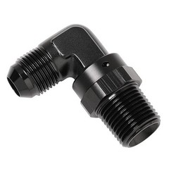 8AN Male Flare to 1/2 NPT Pipe Swivel 90 Degree 8AN to 1/2 NPT, 90 Degree