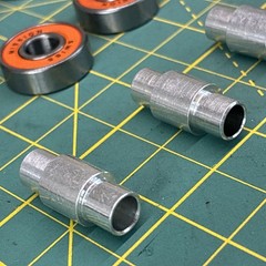 Mission Bearings [ 11 Swiss Orange + 5 Yellow ABEC 7 + 8 Axles ] Roller Hockey