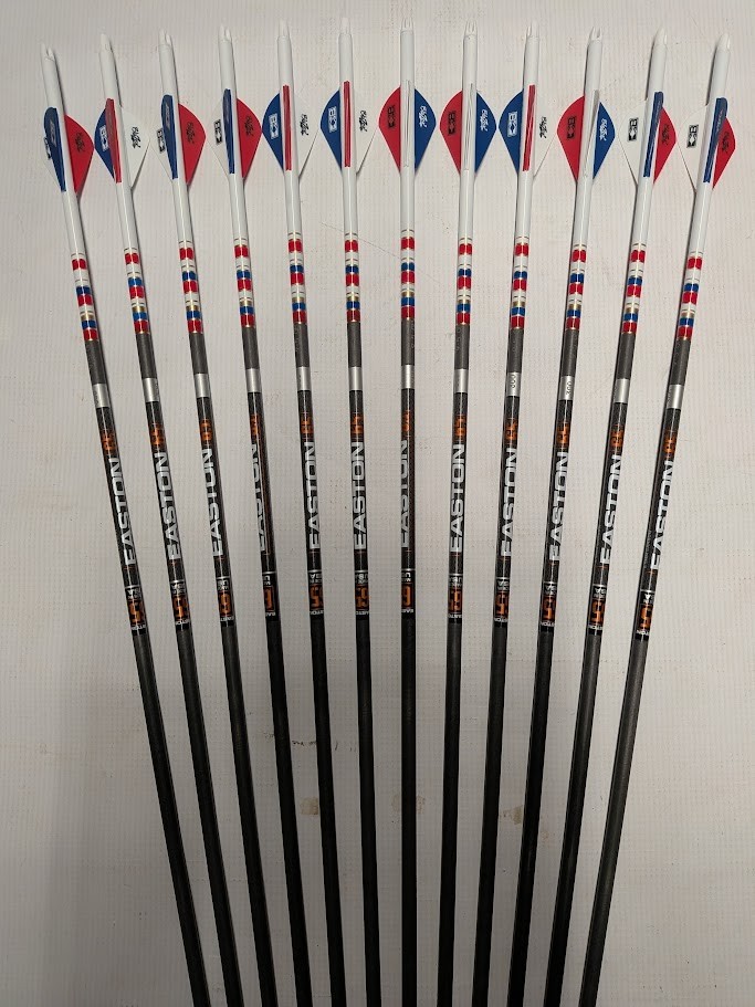USA! Easton 6.5 Hunter Classic 300 Carbon Arrows Custom Dip/Crest & Blazer Vanes