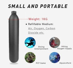 Aluminum PCP Air Bottle 30MPa Explosion Proof M18*1.5 Tank 4500PSI