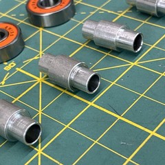 Mission Bearings [ 11 Swiss Orange + 5 Yellow ABEC 7 + 8 Axles ] Roller Hockey