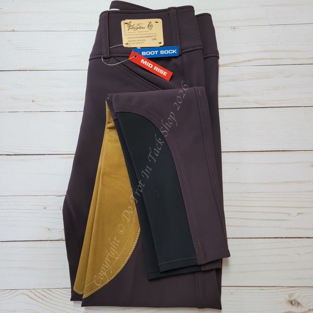 Tailored Sportsman Light Weight Technical Breeches with Clarino Patch – Front