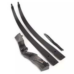 60LBS 60inch Wood Riser Recurve Bow Left-handed Right-handed Hunt Archery Shot