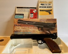 Daisy Powerline Model 717 .177 Pneumatic Air Pellet Pistol Mint Condition