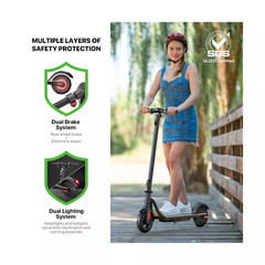 Megawheels S10 Electric Scooter for Adult Teens 25KM/H Speed Kick E-Scooter US