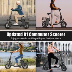 450W Ebike Sports Electric Scooter Adult with Seat Electric Moped E-Scooter US
